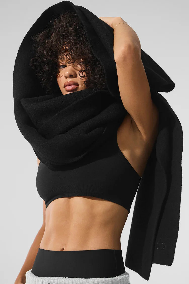 Écharpe Oversize En Laine Mérinos "new"
