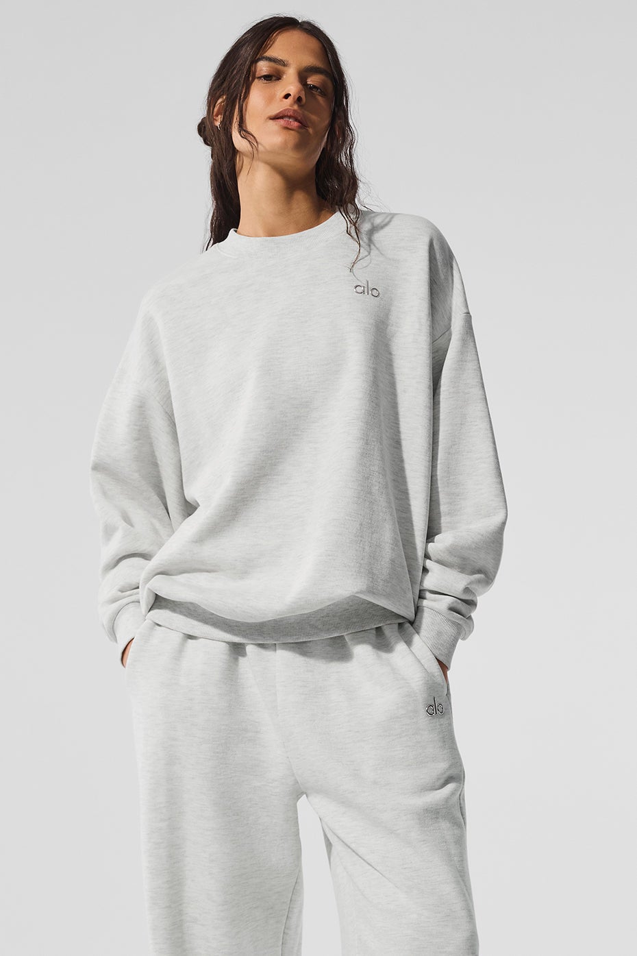 Pull ras du cou Accolade - gris
