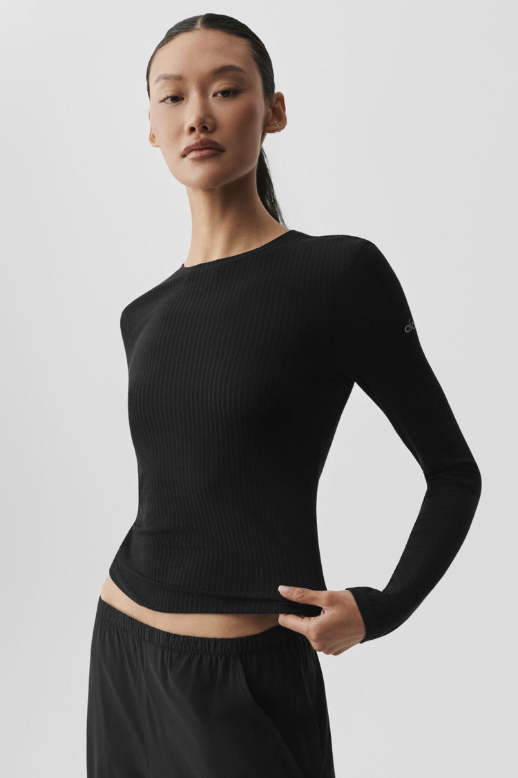 t-shirt Ribbed long-sleeve "new"