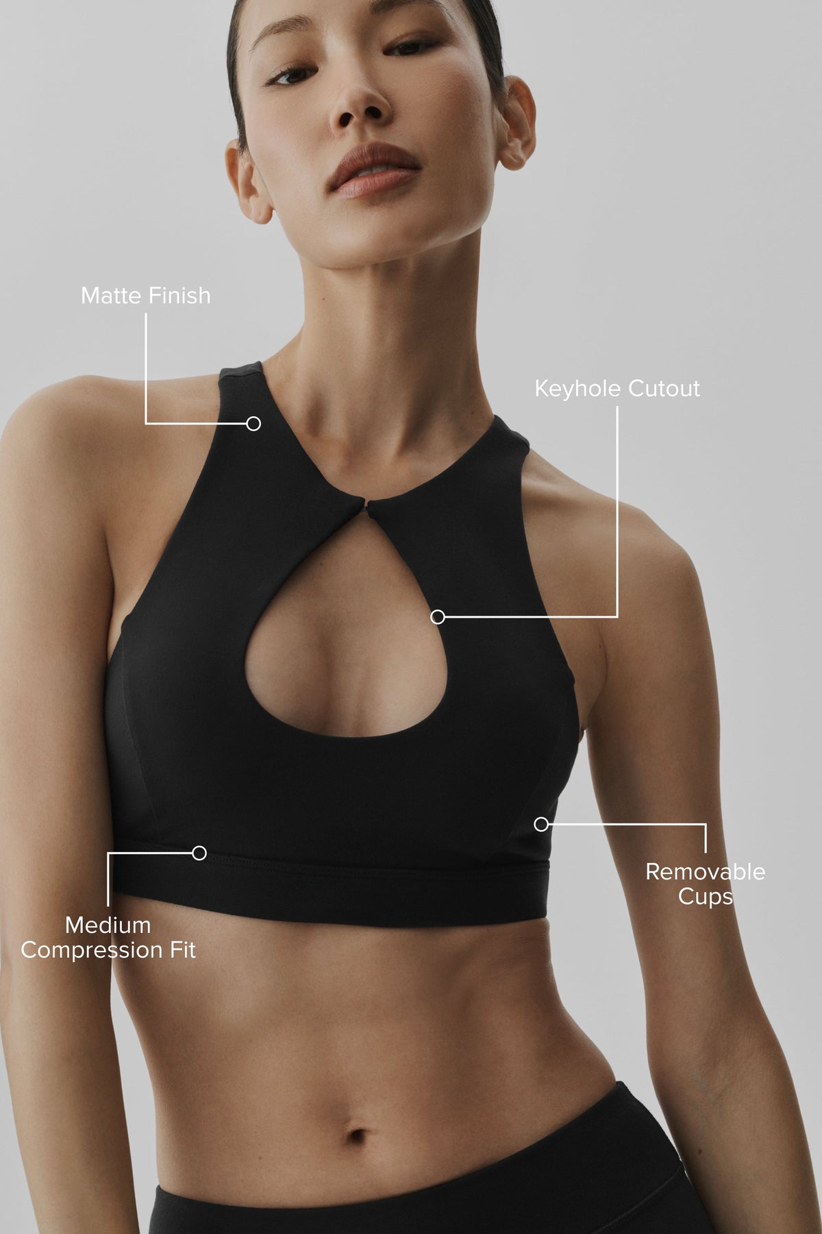 Airbrush Lock In Bra - Black