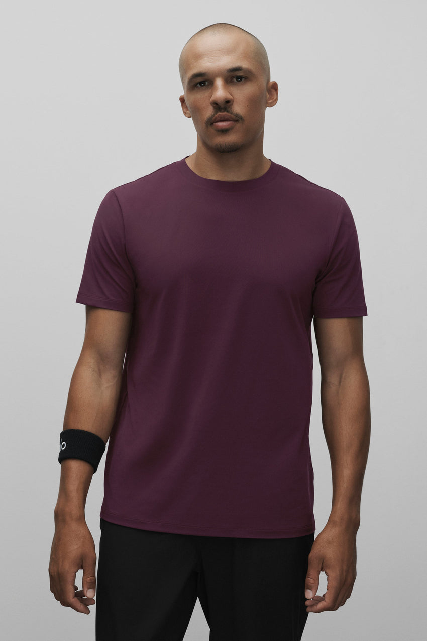 Conquer Reform Crewneck Short Sleeve - Rich Bordeaux