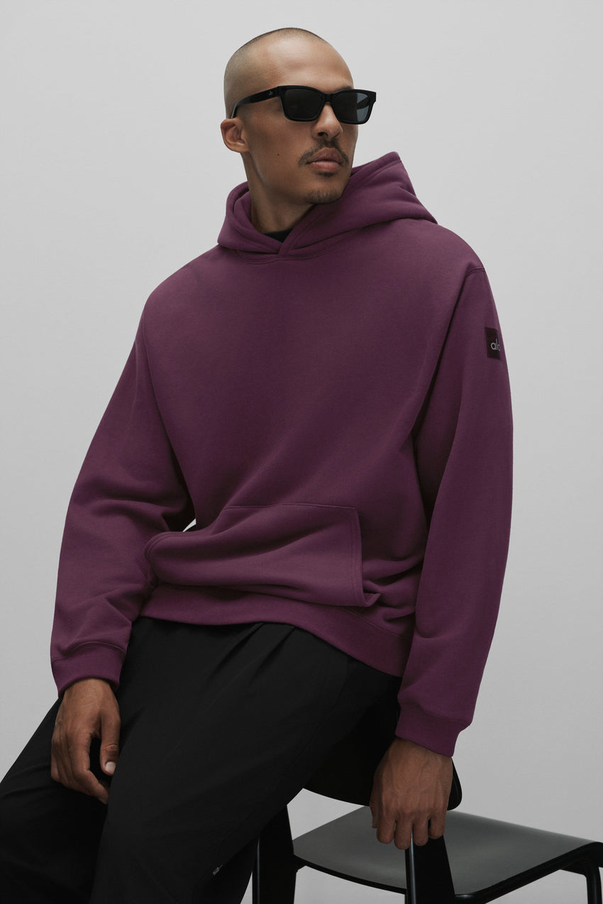 Renown Heavy Weight Hoodie - Rich Bordeaux