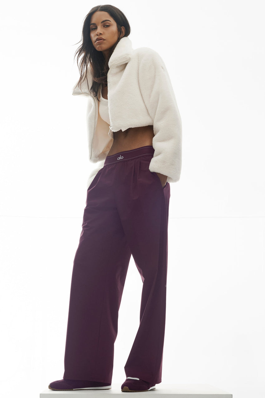 Suit Up Trouser (Long) - Rich Bordeaux