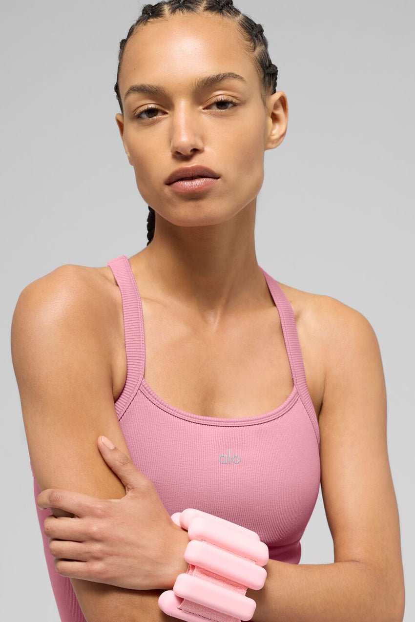 Débardeur soutien-gorge- côtelé sans coutures