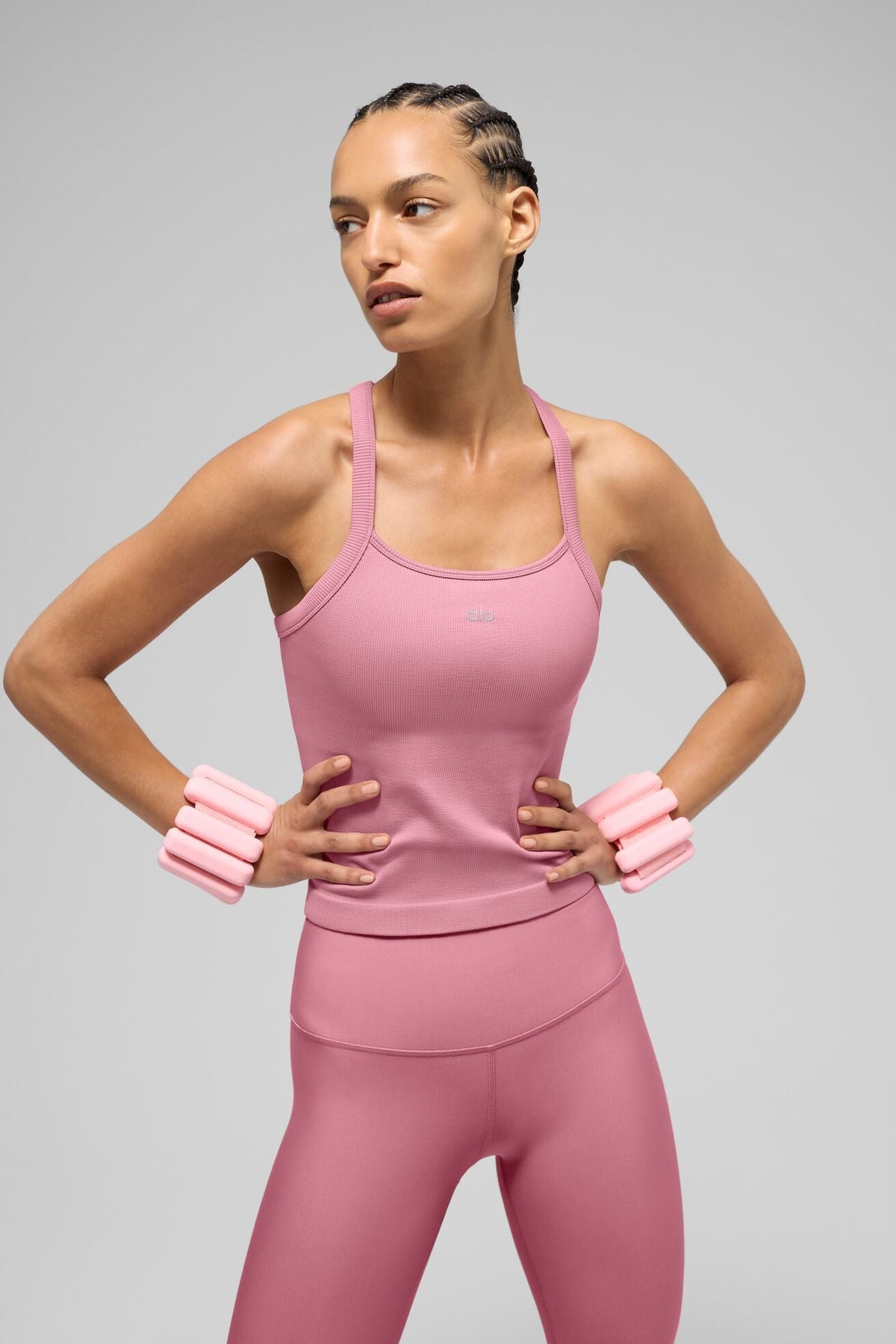 Débardeur soutien-gorge-  côtelé sans coutures